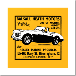 AUSTIN HEALEY SPORTS CAR - advert Posters and Art